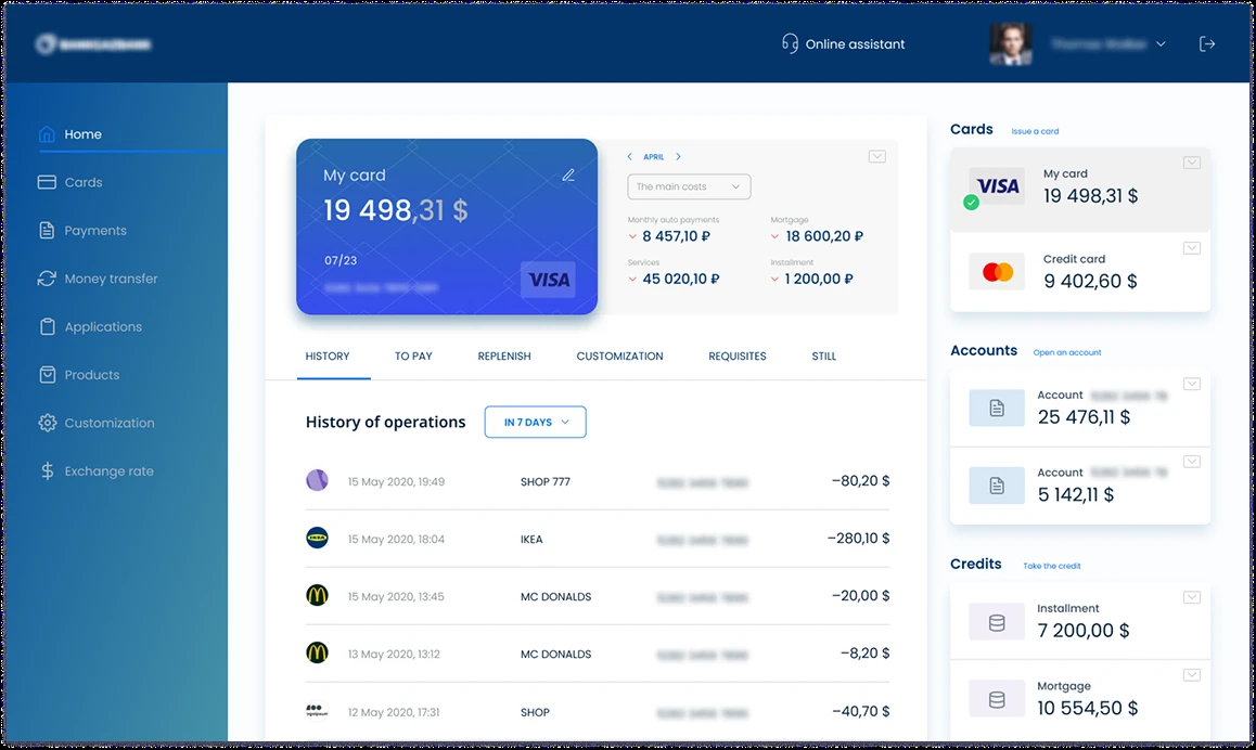 Online Banking Platform and Mobile Application API