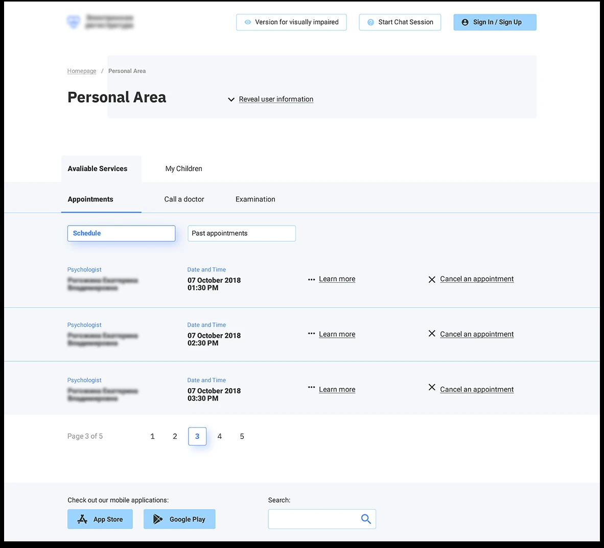 E-health Web Portal for International Software Integrator