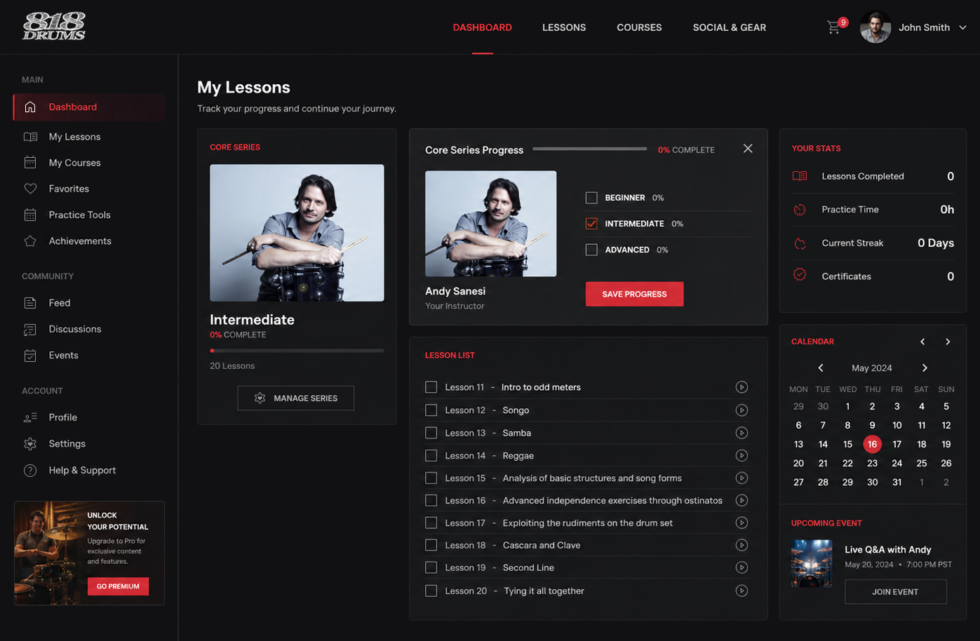 818 Music Pro – Online Drum Lessons