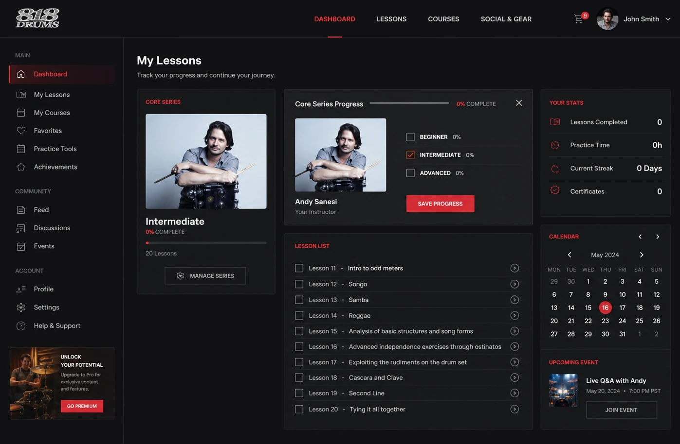 818 Music Pro – Online Drum Lessons
