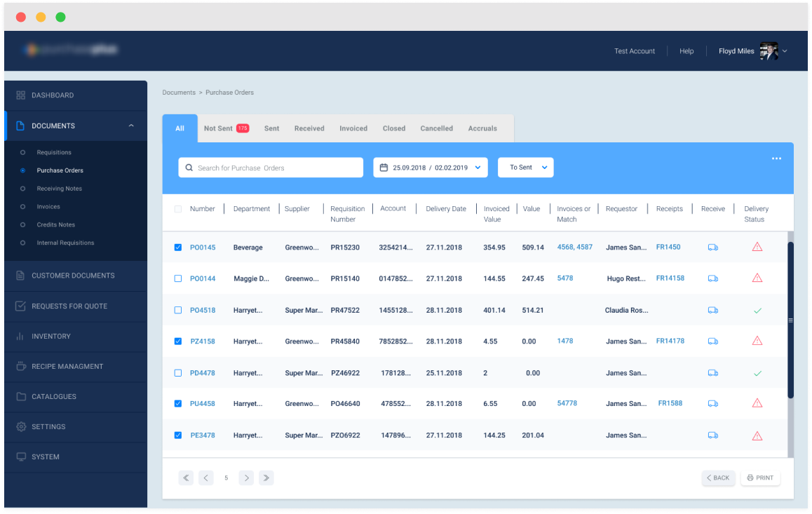 Backend Development For Procurement Platform