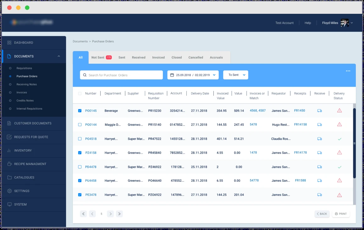 Backend Development For Procurement Platform